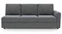 Apollo Sofa Set (Smoke, Fabric Sofa Material, Compact Sofa Size, Firm Cushion Type, Sectional Sofa Type, Left Aligned 3 Seater Sofa Component, Regular Back Type, Regular Back Height) by Urban Ladder - Design 1 - 197875