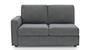 Apollo Sofa Set (Smoke, Fabric Sofa Material, Compact Sofa Size, Firm Cushion Type, Sectional Sofa Type, Right Aligned 2 Seater Sofa Component, Regular Back Type, Regular Back Height) by Urban Ladder - Design 1 - 197877