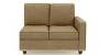Apollo Sofa Set (Fabric Sofa Material, Compact Sofa Size, Soft Cushion Type, Sectional Sofa Type, Left Aligned 2 Seater Sofa Component, Fawn Velvet, Regular Back Type, Regular Back Height) by Urban Ladder - Design 1 - 197898