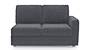 Apollo Sofa Set (Fabric Sofa Material, Regular Sofa Size, Soft Cushion Type, Sectional Sofa Type, Left Aligned 2 Seater Sofa Component, Ash Grey Velvet, Regular Back Type, Regular Back Height) by Urban Ladder - Design 1 - 198178