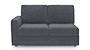 Apollo Sofa Set (Fabric Sofa Material, Regular Sofa Size, Soft Cushion Type, Sectional Sofa Type, Right Aligned 2 Seater Sofa Component, Ash Grey Velvet, Regular Back Type, Regular Back Height) by Urban Ladder - Design 1 - 198182