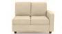 Apollo Sofa Set (Fabric Sofa Material, Regular Sofa Size, Soft Cushion Type, Sectional Sofa Type, Left Aligned 2 Seater Sofa Component, Birch Beige) by Urban Ladder