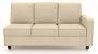 Apollo Sofa Set (Fabric Sofa Material, Regular Sofa Size, Soft Cushion Type, Sectional Sofa Type, Left Aligned 3 Seater Sofa Component, Birch Beige) by Urban Ladder