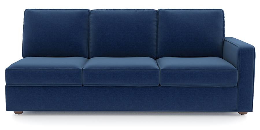 Apollo Sofa Set (Cobalt, Fabric Sofa Material, Regular Sofa Size, Soft Cushion Type, Sectional Sofa Type, Left Aligned 3 Seater Sofa Component, Regular Back Type, Regular Back Height) by Urban Ladder - Design 1 - 198196