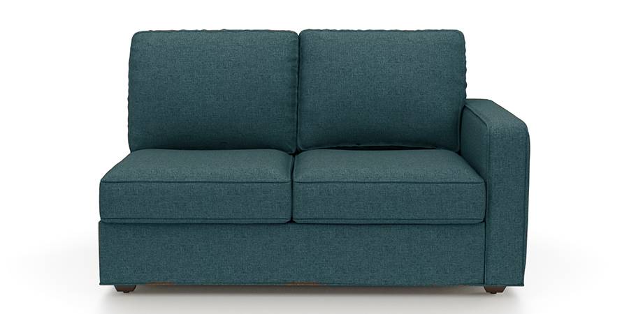 Apollo Sofa Set (Fabric Sofa Material, Regular Sofa Size, Soft Cushion Type, Sectional Sofa Type, Left Aligned 2 Seater Sofa Component, Colonial Blue, Regular Back Type, Regular Back Height) by Urban Ladder - Design 1 - 198202