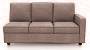 Apollo Sofa Set (Fabric Sofa Material, Regular Sofa Size, Soft Cushion Type, Sectional Sofa Type, Left Aligned 3 Seater Sofa Component, Daschund Brown) by Urban Ladder