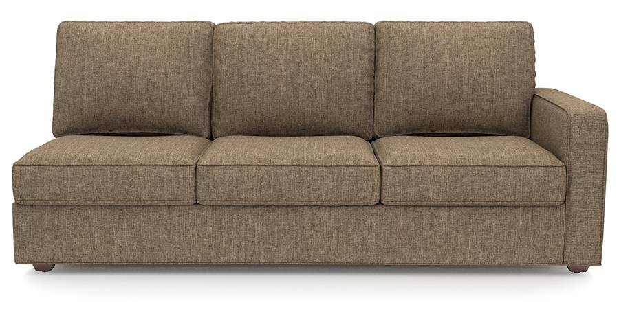 Apollo Sofa Set (Dune, Fabric Sofa Material, Regular Sofa Size, Soft Cushion Type, Sectional Sofa Type, Left Aligned 3 Seater Sofa Component, Regular Back Type, Regular Back Height) by Urban Ladder - Design 1 - 198236
