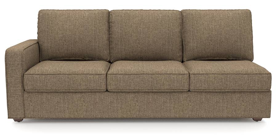 Apollo Sofa Set (Dune, Fabric Sofa Material, Regular Sofa Size, Soft Cushion Type, Sectional Sofa Type, Right Aligned 3 Seater Sofa Component, Regular Back Type, Regular Back Height) by Urban Ladder - Design 1 - 198240