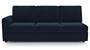 Apollo Sofa Set (Fabric Sofa Material, Regular Sofa Size, Soft Cushion Type, Sectional Sofa Type, Right Aligned 3 Seater Sofa Component, Sea Port Blue Velvet) by Urban Ladder