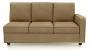 Apollo Sofa Set (Fabric Sofa Material, Regular Sofa Size, Soft Cushion Type, Sectional Sofa Type, Left Aligned 3 Seater Sofa Component, Fawn Velvet, Regular Back Type, Regular Back Height) by Urban Ladder - Design 1 - 198672