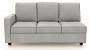 Apollo Sofa Set (Fabric Sofa Material, Regular Sofa Size, Soft Cushion Type, Sectional Sofa Type, Right Aligned 3 Seater Sofa Component, Vapour Grey, Regular Back Type, Regular Back Height) by Urban Ladder - Design 1 - 198684