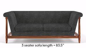 Malabar Wooden Sofa (Smoke Grey)