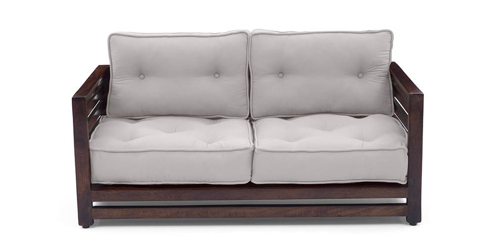 Idaho Low Wooden Sofa (Rust) Urban Ladder