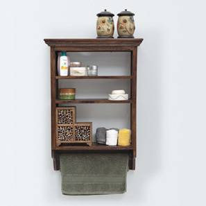 Kitchen Cabinets Design Jeeves Kitchen Wall Rack (Walnut Finish)