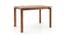 Catria 4 Seater Dining Table (Teak Finish) by Urban Ladder - Front View Design 1 - 200674