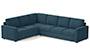Apollo Sofa Set (Fabric Sofa Material, Compact Sofa Size, Soft Cushion Type, Corner Sofa Type, Corner Master Sofa Component, Colonial Blue, Regular Back Type, Regular Back Height) by Urban Ladder - - 200795