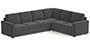 Apollo Sofa Set (Steel, Fabric Sofa Material, Compact Sofa Size, Firm Cushion Type, Corner Sofa Type, Corner Master Sofa Component) by Urban Ladder