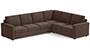Apollo Sofa Set (Fabric Sofa Material, Regular Sofa Size, Firm Cushion Type, Corner Sofa Type, Corner Master Sofa Component, Daschund Brown) by Urban Ladder