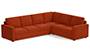Apollo Sofa Set (Lava, Fabric Sofa Material, Regular Sofa Size, Soft Cushion Type, Corner Sofa Type, Corner Master Sofa Component, Regular Back Type, Regular Back Height) by Urban Ladder - - 200930