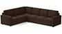 Apollo Sofa Set (Mocha, Fabric Sofa Material, Regular Sofa Size, Firm Cushion Type, Corner Sofa Type, Corner Master Sofa Component) by Urban Ladder