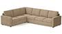 Apollo Sofa Set (Fabric Sofa Material, Regular Sofa Size, Soft Cushion Type, Corner Sofa Type, Corner Master Sofa Component, Sandshell Beige, Regular Back Type, Regular Back Height) by Urban Ladder - - 200977