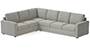 Apollo Sofa Set (Fabric Sofa Material, Regular Sofa Size, Soft Cushion Type, Corner Sofa Type, Corner Master Sofa Component, Vapour Grey, Regular Back Type, Regular Back Height) by Urban Ladder - - 200987
