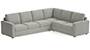 Apollo Sofa Set (Fabric Sofa Material, Regular Sofa Size, Soft Cushion Type, Corner Sofa Type, Corner Master Sofa Component, Vapour Grey, Regular Back Type, Regular Back Height) by Urban Ladder - - 200988