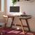 Truman study table  creamy crust finish teak lp