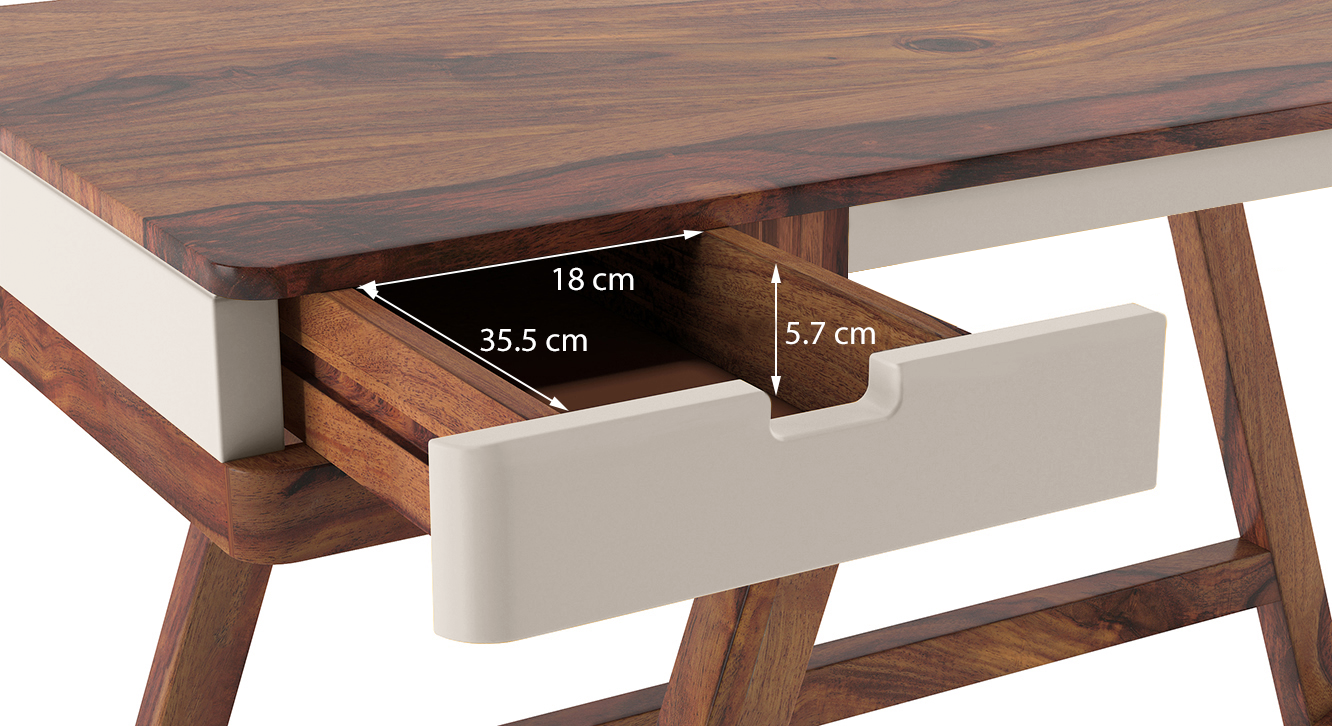 Truman study table creamy crust finish teak 4 copy