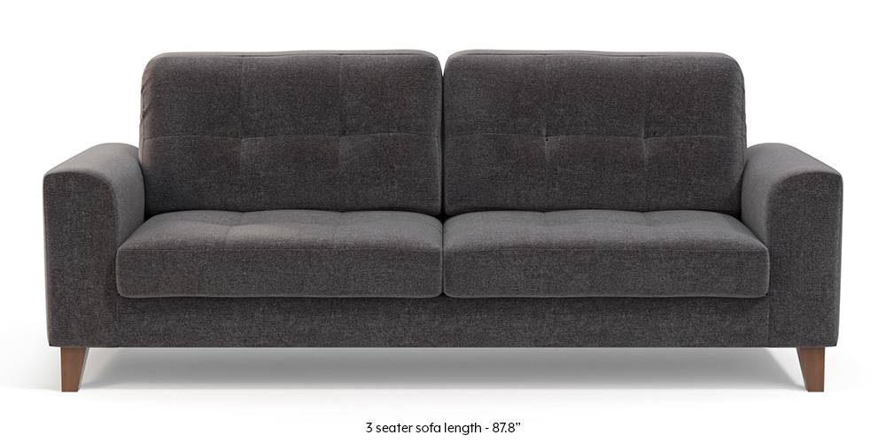 Verona Sofa (Smoke Grey) (1-seater Custom Set - Sofas, None Standard Set - Sofas, Smoke, Fabric Sofa Material, Regular Sofa Size, Regular Sofa Type) by Urban Ladder - - 202353