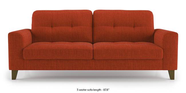 Verona Sofa (Lava Rust) (1-seater Custom Set - Sofas, None Standard Set - Sofas, Lava, Fabric Sofa Material, Regular Sofa Size, Regular Sofa Type)