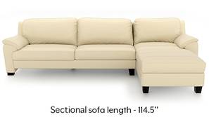 L Shaped Sofa Check Shape Set Designs Price Urban Ladder Farina Half Leather Sectional Sofa Cream Italian Regular Size