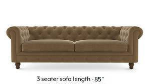 Winchester Fabric Sofa (Fawn Velvet) Winchester Fabric Sofa (Fawn Velvet)