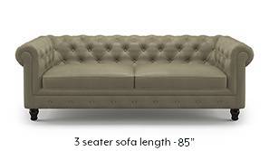 Winchester Leatherette Sofa (Cappuccino)