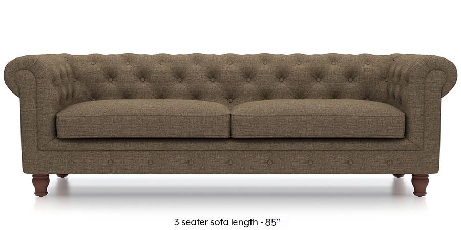 Winchester Fabric Sofa (Dune Brown) (Dune, Fabric Sofa Material, Regular Sofa Size, Regular Sofa Type) by Urban Ladder - - 208848