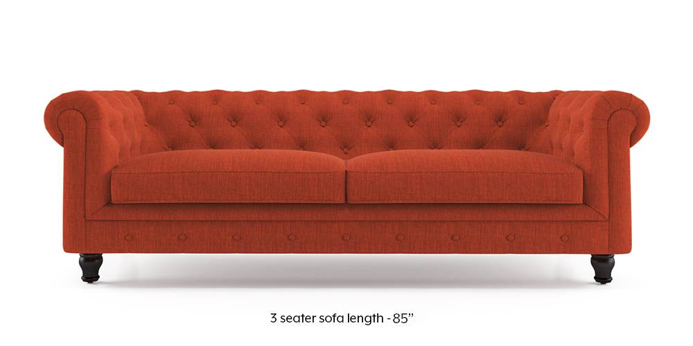 Winchester Fabric Sofa (Lava Rust) (1-seater Custom Set - Sofas, None Standard Set - Sofas, Lava, Fabric Sofa Material, Regular Sofa Size, Regular Sofa Type) by Urban Ladder - - 208851