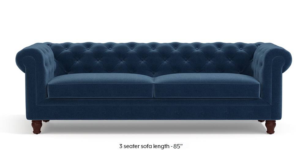 Winchester Fabric Sofa (Lapis Blue) (1-seater Custom Set - Sofas, None Standard Set - Sofas, Fabric Sofa Material, Regular Sofa Size, Regular Sofa Type, Lapis Blue) by Urban Ladder - - 208852