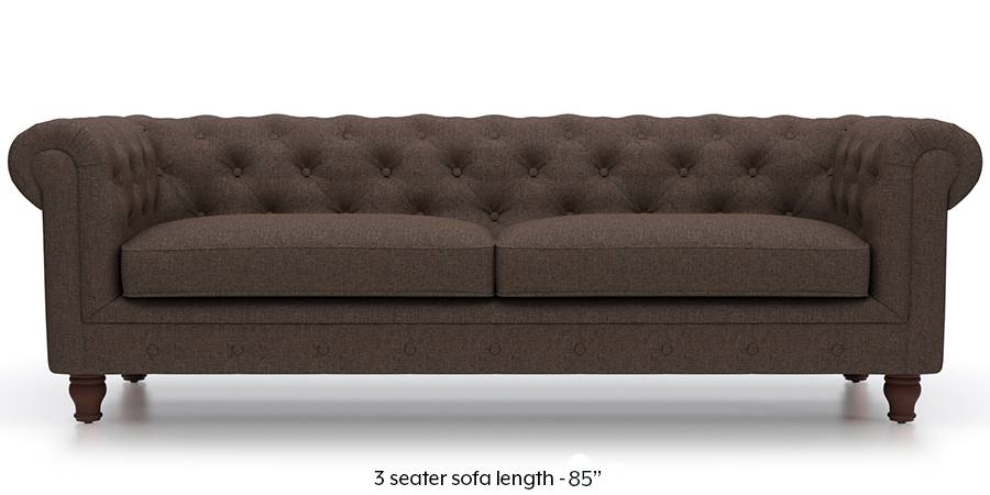 Winchester Fabric Sofa Mocha Brown Urban Ladder Winchester Fabric Sofa Mocha Brown Material Regular