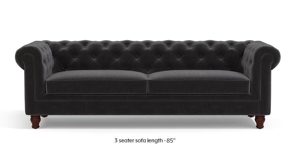 Winchester Fabric Sofa (Pebble Grey) (1-seater Custom Set - Sofas, None Standard Set - Sofas, Fabric Sofa Material, Regular Sofa Size, Regular Sofa Type, Pebble Grey) by Urban Ladder - - 208857