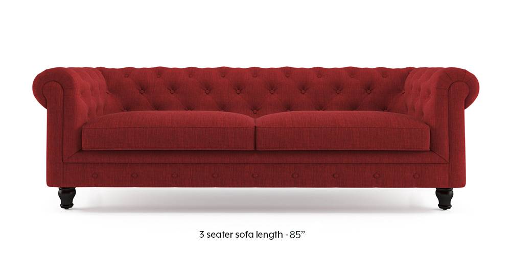 Winchester Fabric Sofa (Salsa Red) (1-seater Custom Set - Sofas, None Standard Set - Sofas, Fabric Sofa Material, Regular Sofa Size, Regular Sofa Type, Salsa Red) by Urban Ladder - - 208859