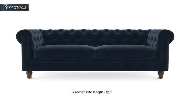 Winchester Fabric Sofa (Sea Port Blue Velvet) (2-seater Custom Set - Sofas, None Standard Set - Sofas, Fabric Sofa Material, Regular Sofa Size, Regular Sofa Type, Sea Port Blue Velvet)