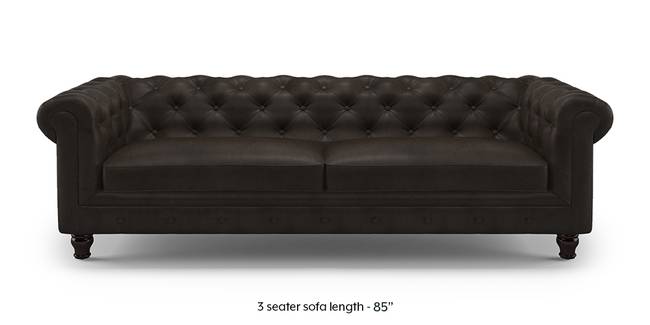 Winchester Leatherette Sofa (Chocolate) (Chocolate, 1-seater Custom Set - Sofas, None Standard Set - Sofas, Leatherette Sofa Material, Regular Sofa Size, Regular Sofa Type)