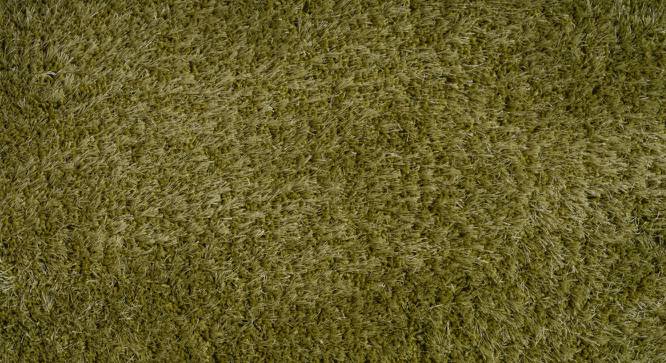 Linton Shaggy Rug (91 x 152 cm  (36" x 60") Carpet Size, Olive Green) by Urban Ladder - Design 1 Half View - 209105