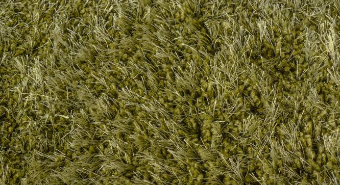 Linton Shaggy Rug (91 x 152 cm  (36" x 60") Carpet Size, Olive Green) by Urban Ladder - Front View Design 1 - 209136
