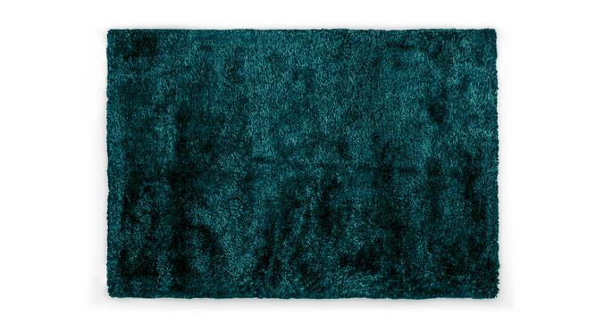 Linton Shaggy Rug (91 x 152 cm  (36" x 60") Carpet Size, Teal) by Urban Ladder - Design 1 Half View - 210004