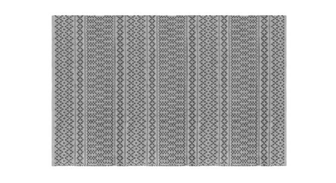 Rivoli Dhurrie (Grey, 91 x 152 cm  (36" x 60") Carpet Size) by Urban Ladder - Front View Design 1 - 210062