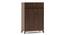 Webster Shoe Cabinet With Lock (Walnut Finish, 15 Pair Capacity) by Urban Ladder - Design 1 Cross View - 210164