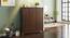 Webster Shoe Cabinet With Lock (Walnut Finish, 32 Pair Capacity) by Urban Ladder - Design 1 Full View - 210170