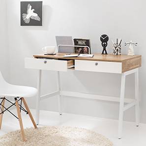 Furniture Weekend Offers Design Terry Study Table (Golden Oak Finish)
