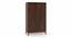 Webster Shoe Cabinet With Lock (Walnut Finish, 24 Pair Capacity) by Urban Ladder - Design 1 Cross View - 210274